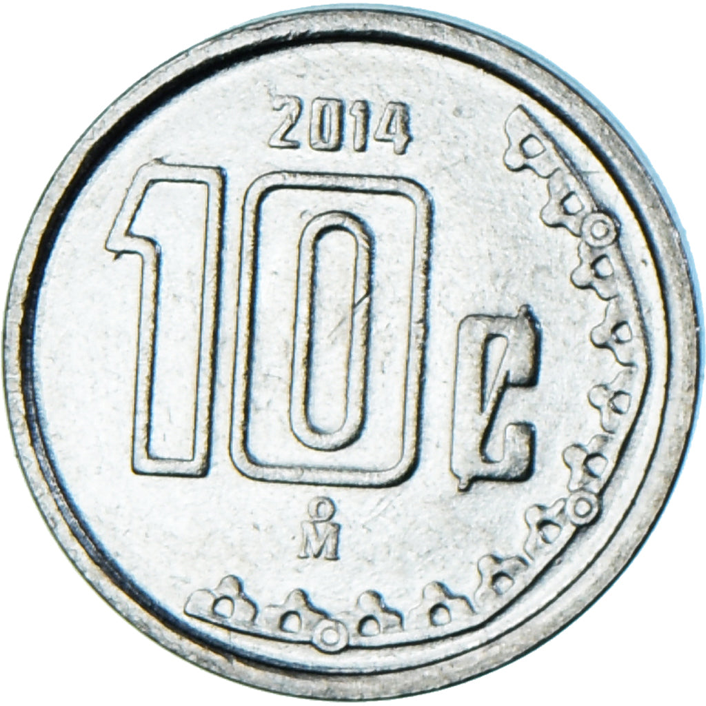 Moneta, Mexico, 10 Centavos, 2014