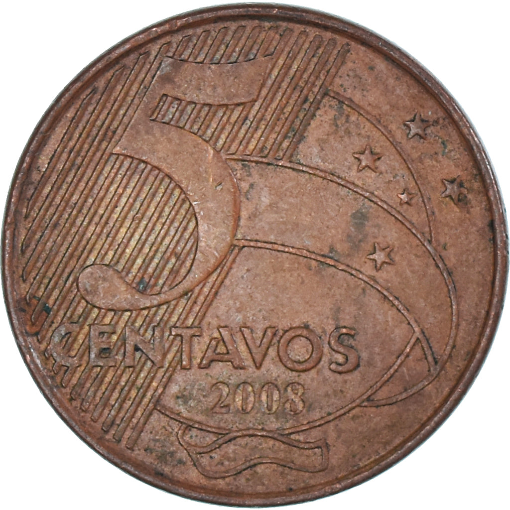 Munten, Brazilië, 5 Centavos, 2008