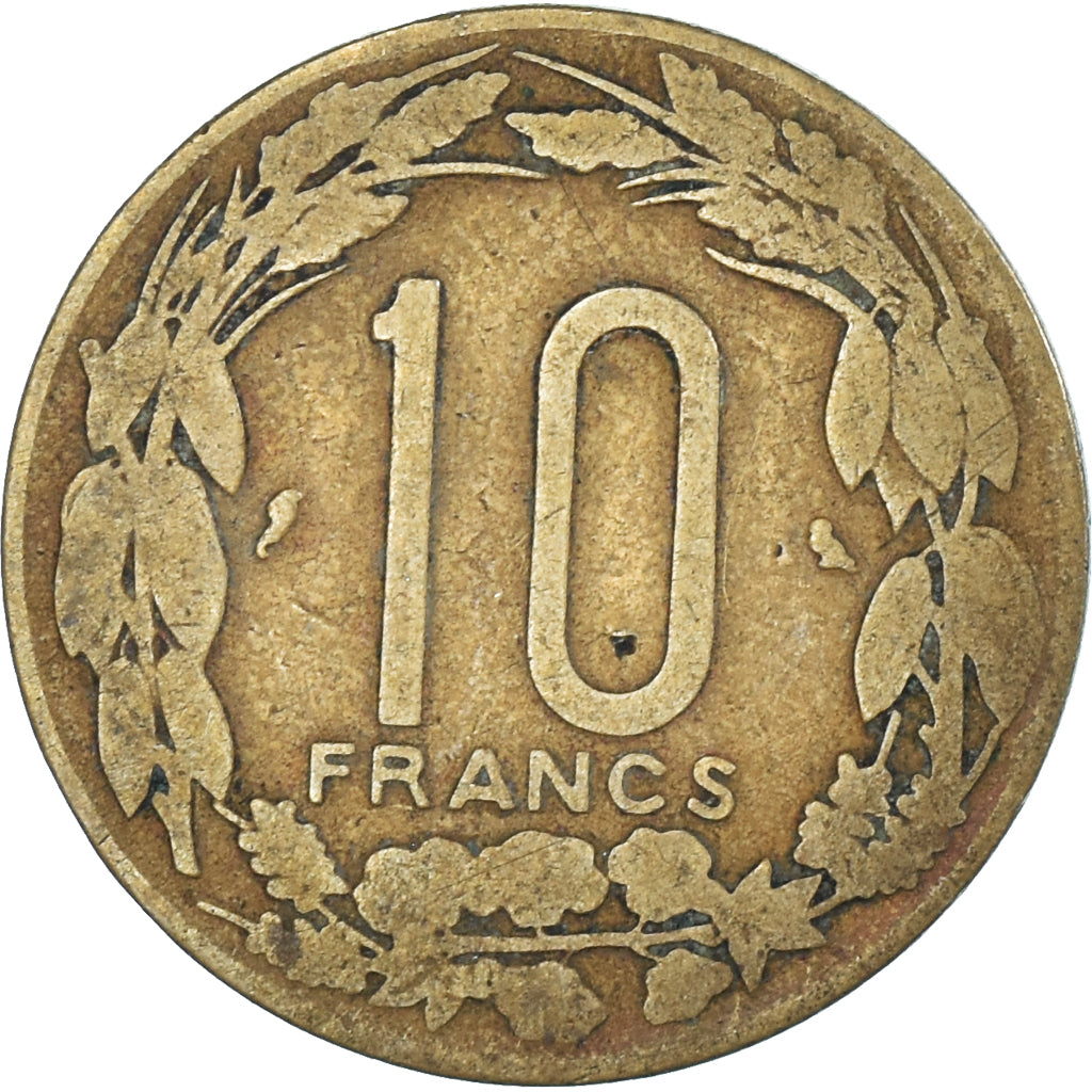 Moneta, Kamerun, 10 Francs, 1965