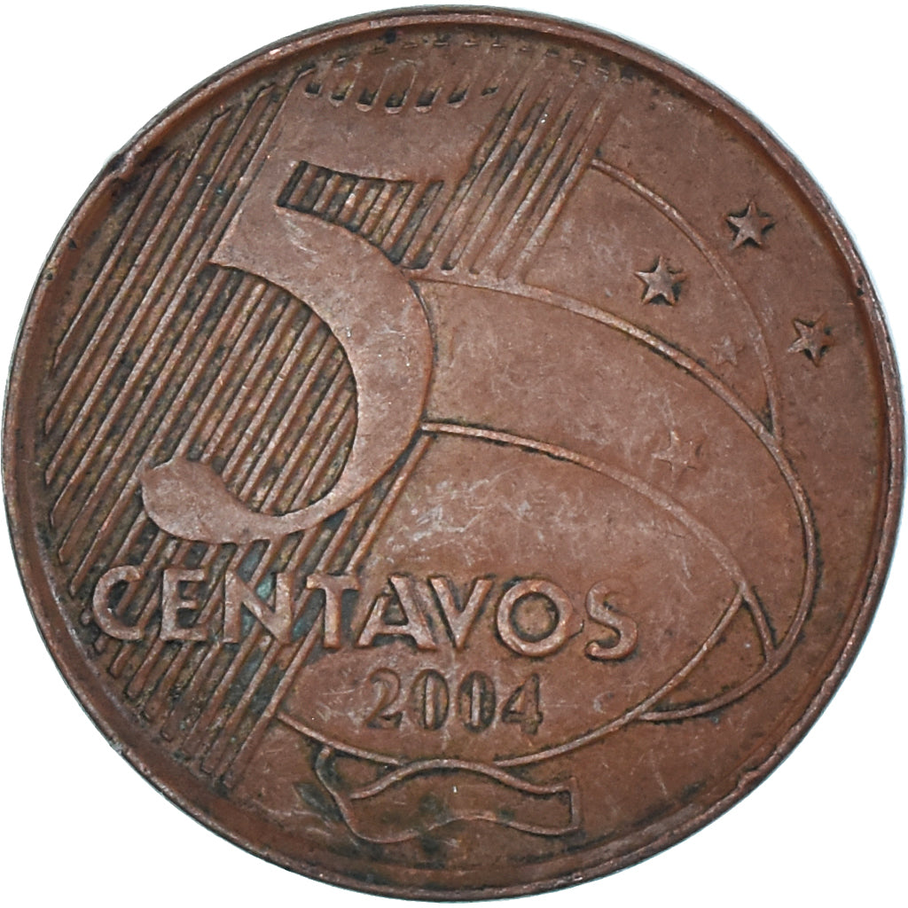 Munten, Brazilië, 5 Centavos, 2004