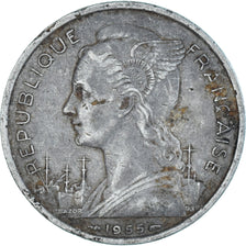 Coin, Réunion, 5 Francs, 1955