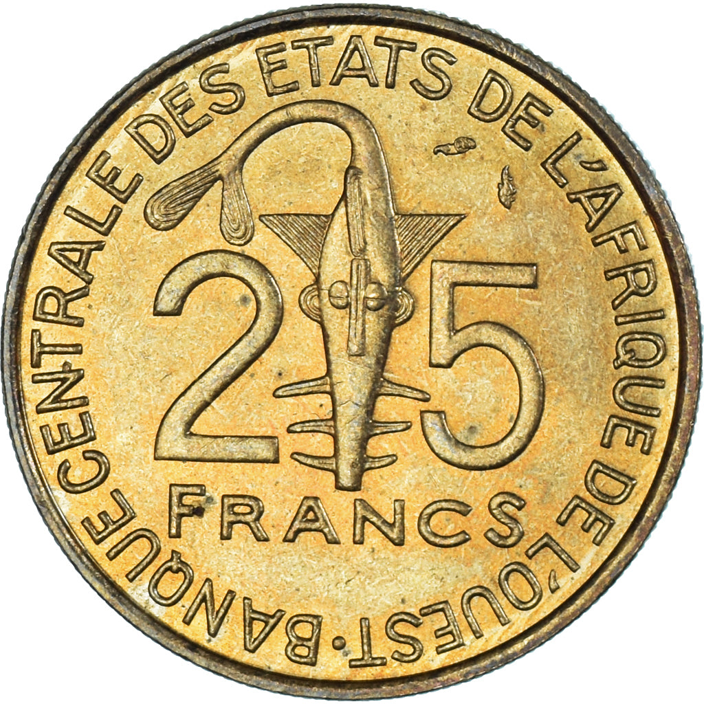 Münze, West African States, 25 Francs, 1984