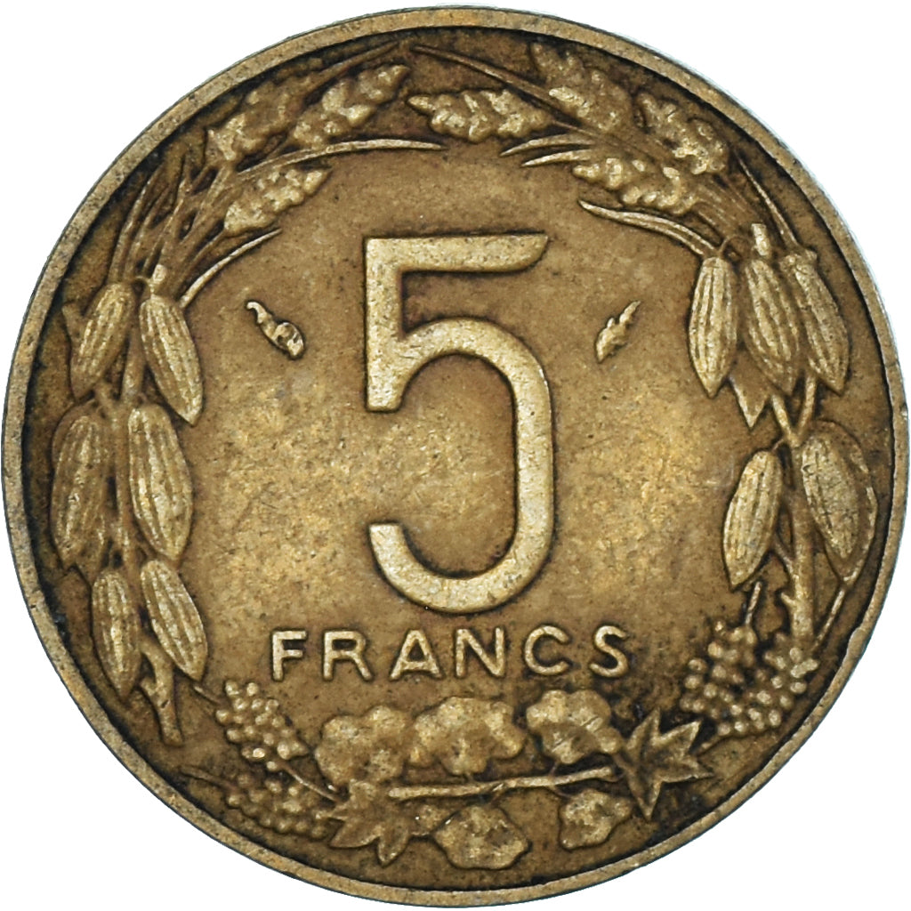 Moeda, Estados da África Ocidental, 5 Francs, 1975
