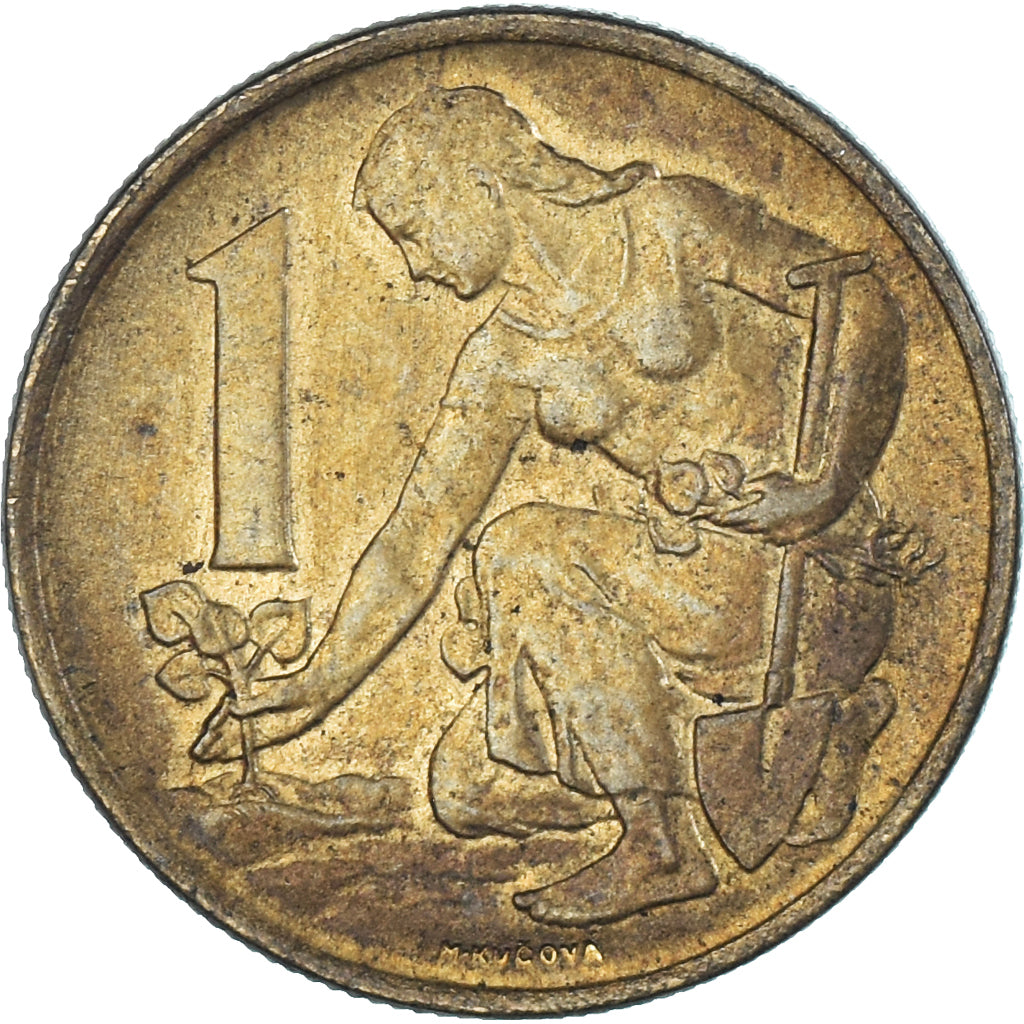 Münze, Tschechoslowakei, Koruna, 1969