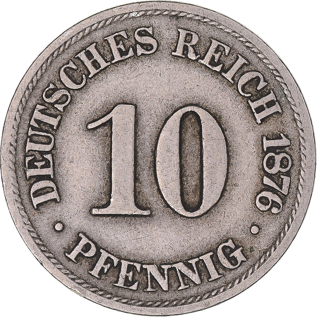 Münze, Deutschland, 10 Pfennig, 1876