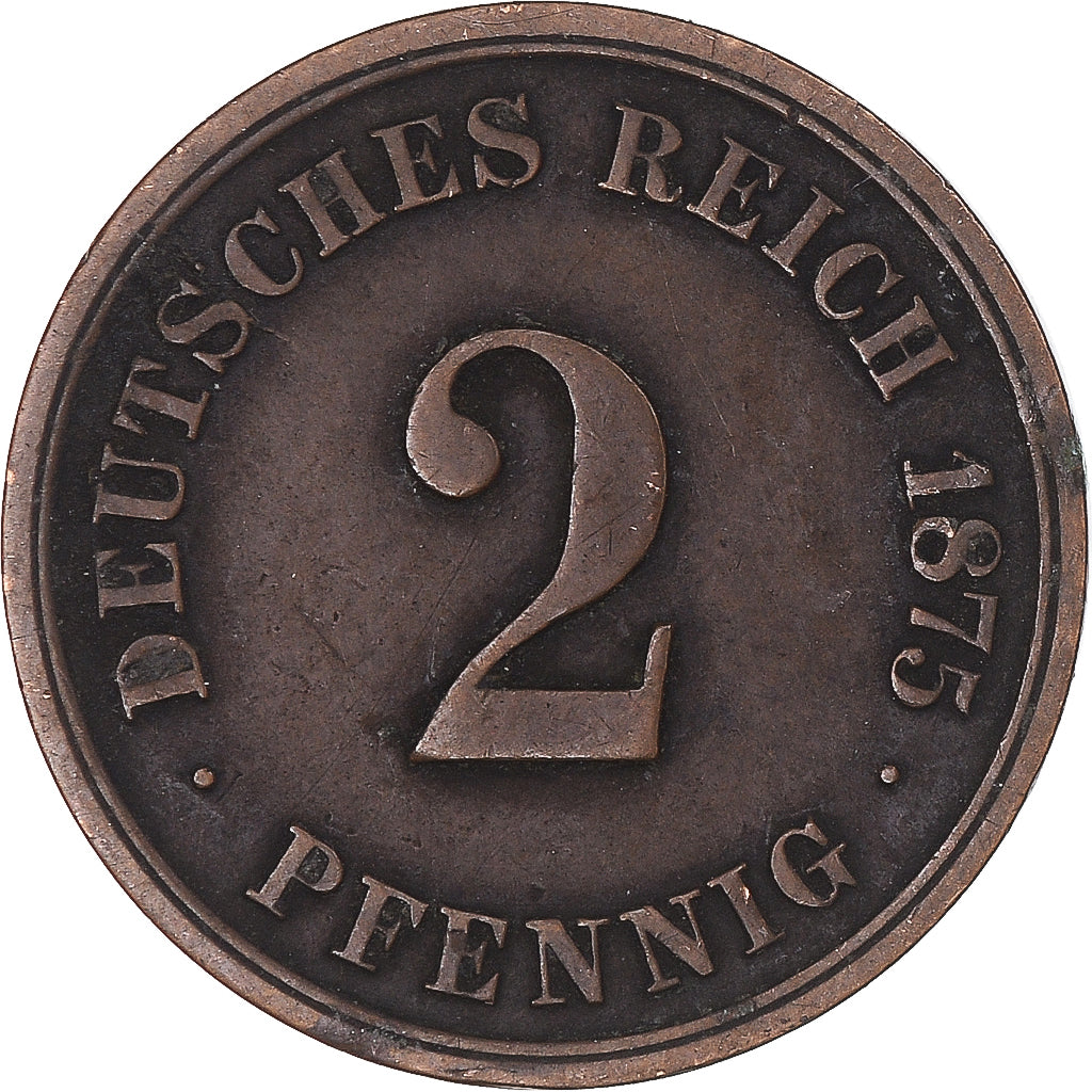 Coin, Germany, 2 Pfennig, 1875