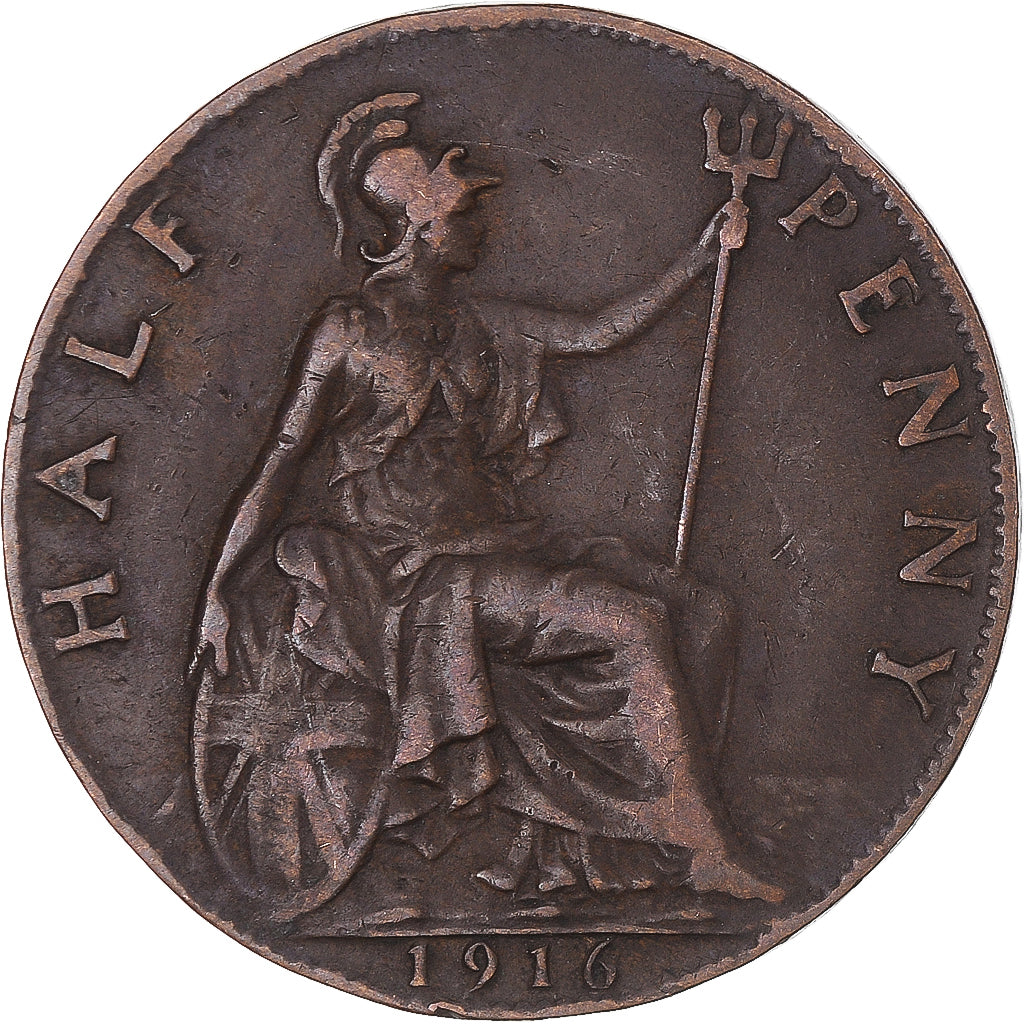 Moneta, Gran Bretagna, 1/2 Penny, 1916