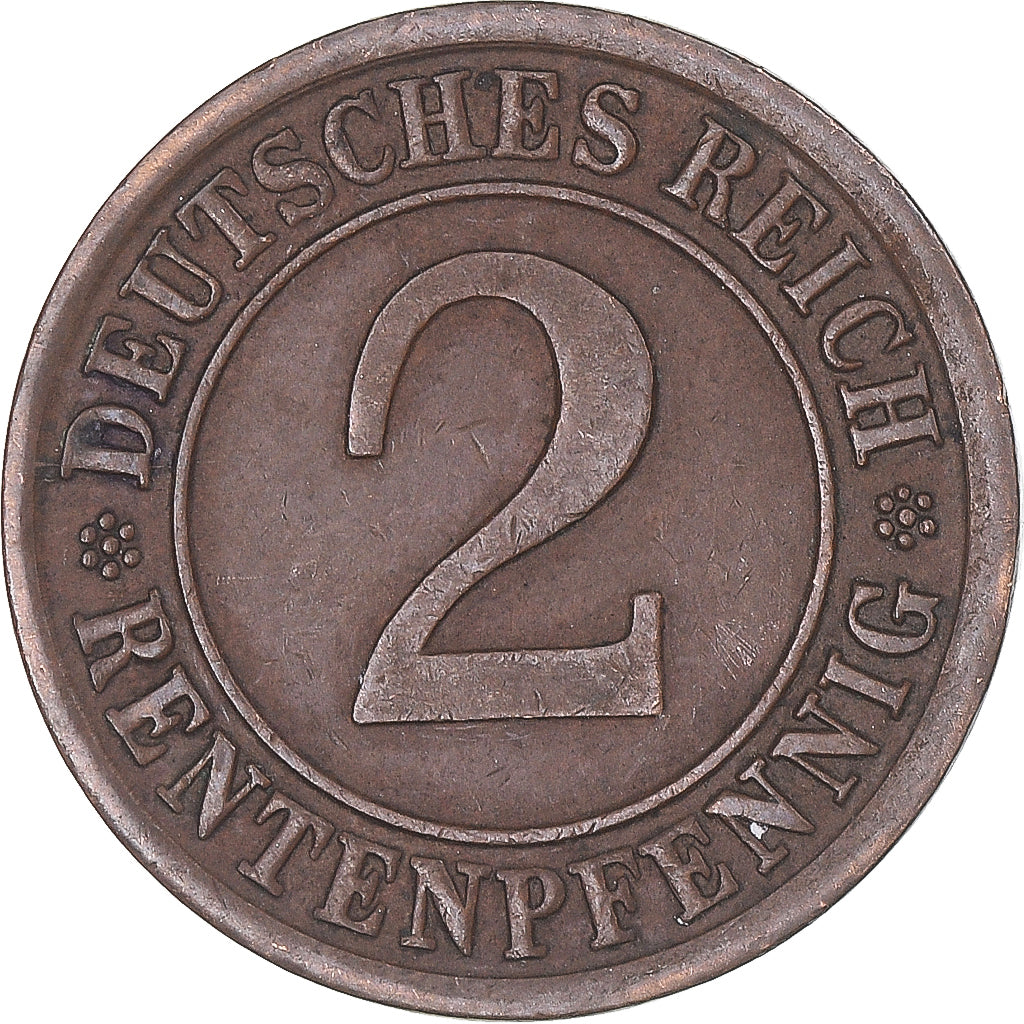 Moeda, Alemanha, 2 Rentenpfennig, 1924