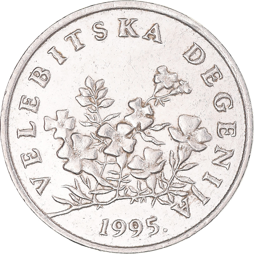 Moeda, Croácia, 50 Lipa, 1995