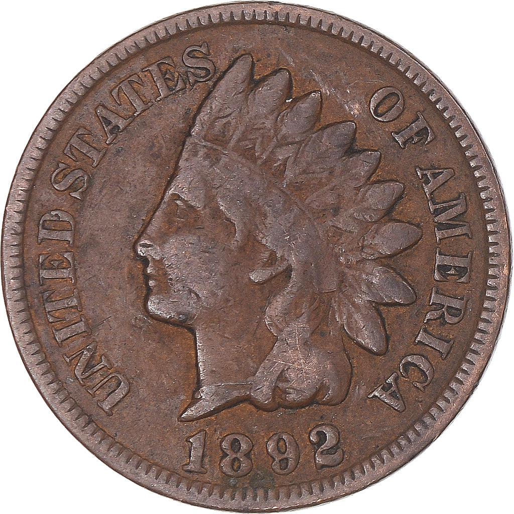 Coin, United States, Cent, 1892