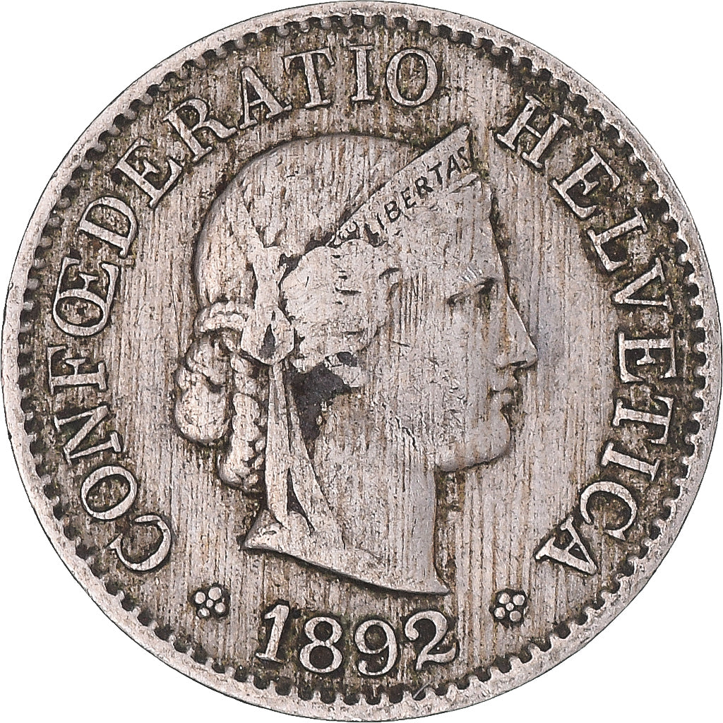 Coin, Switzerland, 5 Rappen, 1892