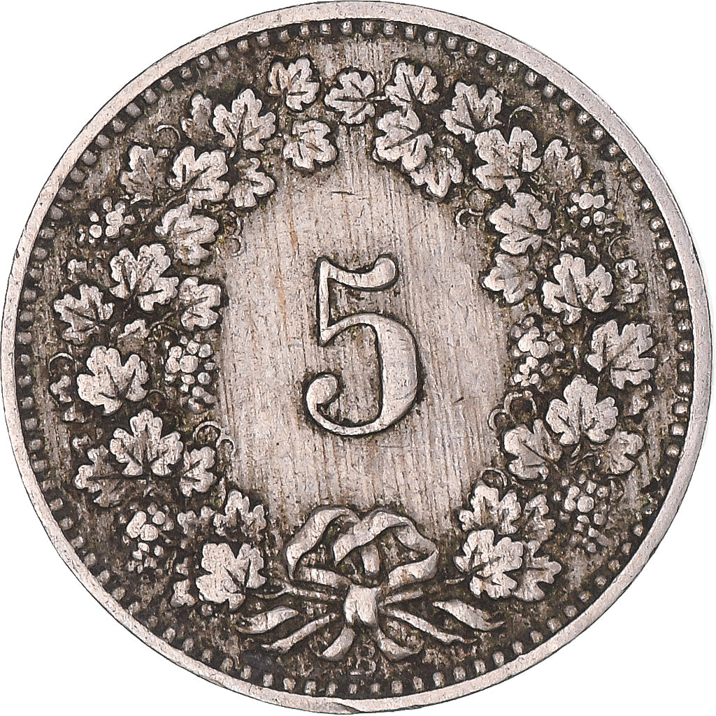 Coin, Switzerland, 5 Rappen, 1892