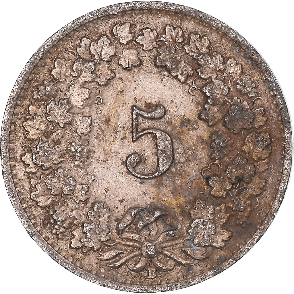 Coin, Switzerland, 5 Rappen, 1951