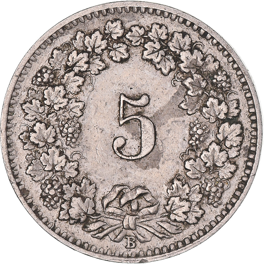 Moneta, Szwajcaria, 5 Rappen, 1910