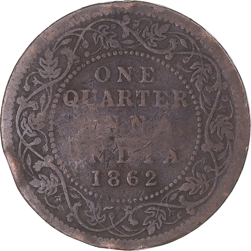 India, 1/4 Anna, 1862