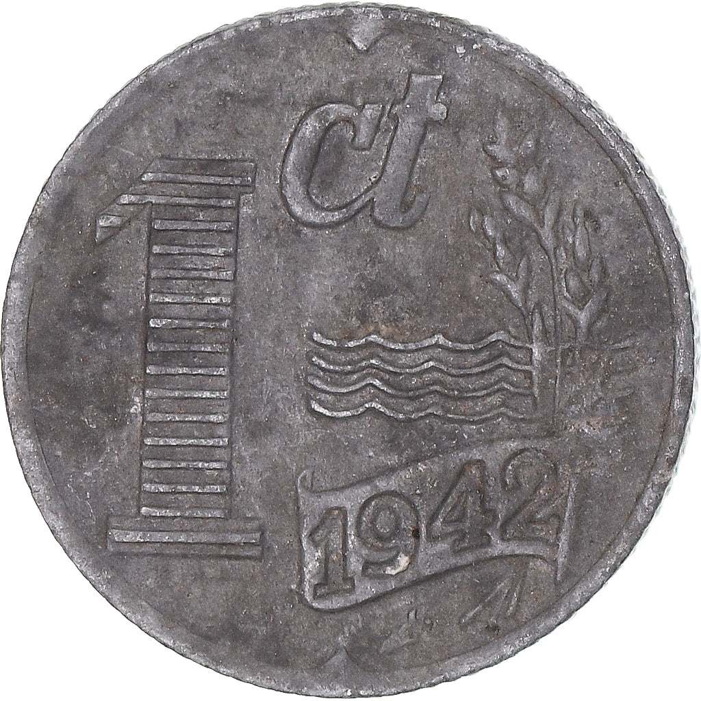 Moneda, Países Bajos, Cent, 1942
