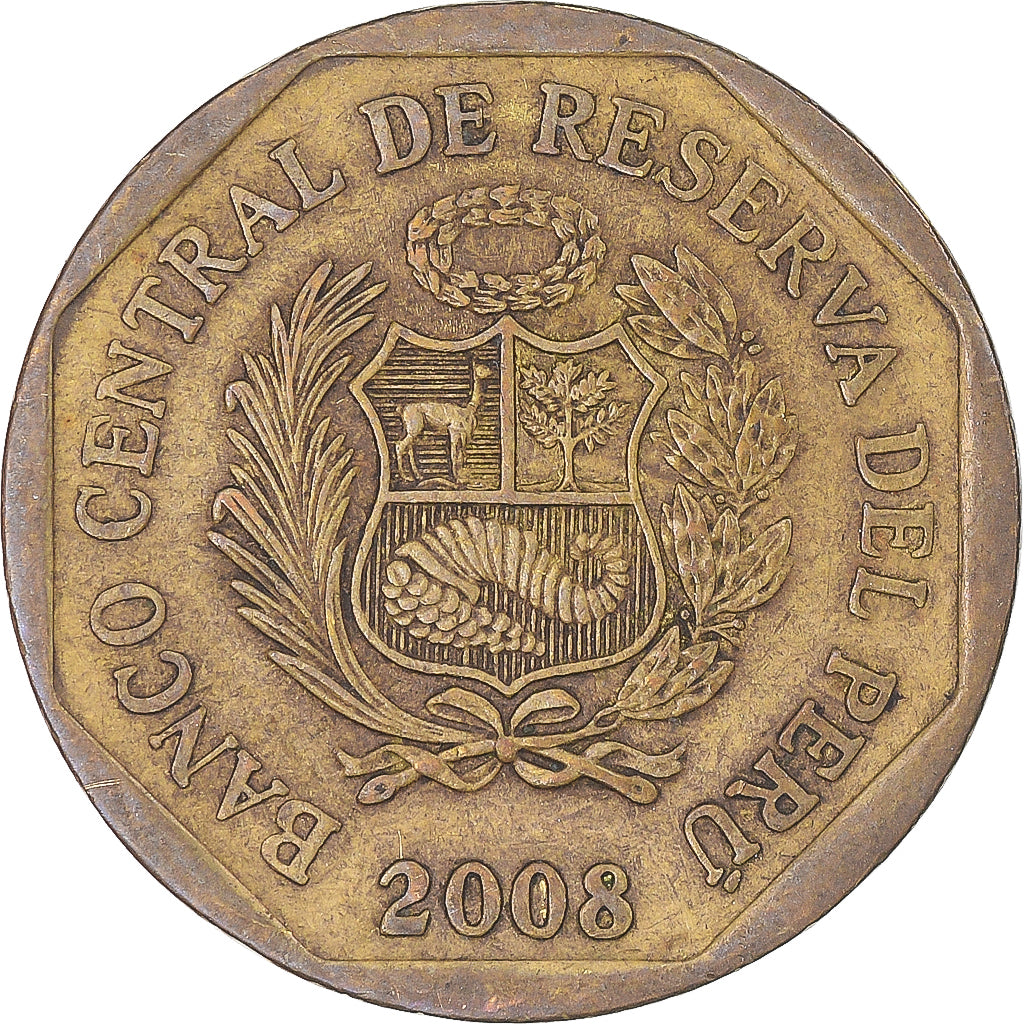 Monnaie, Pérou, 20 Centimos, 2008