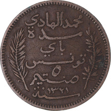 Monnaie, Tunisie, 5 Centimes, 1903