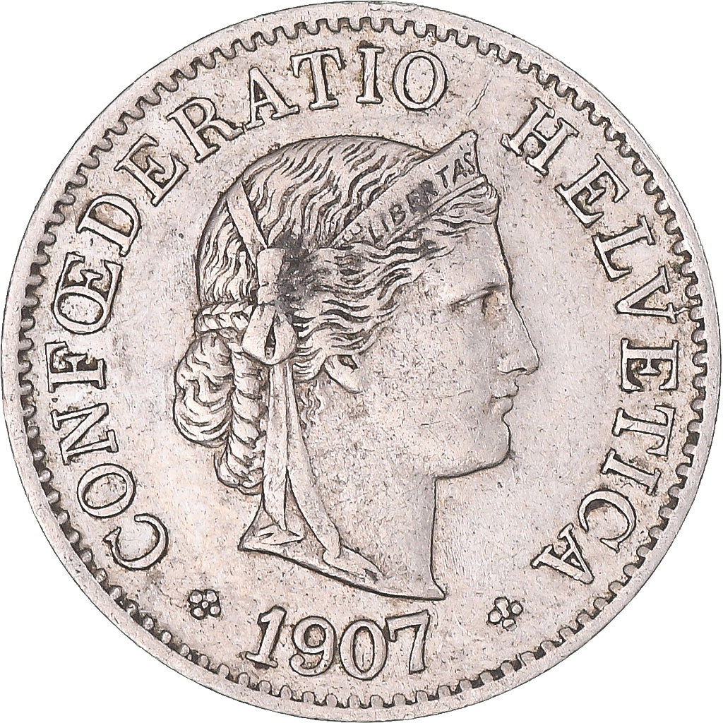 Monnaie, Suisse, 5 Rappen, 1907