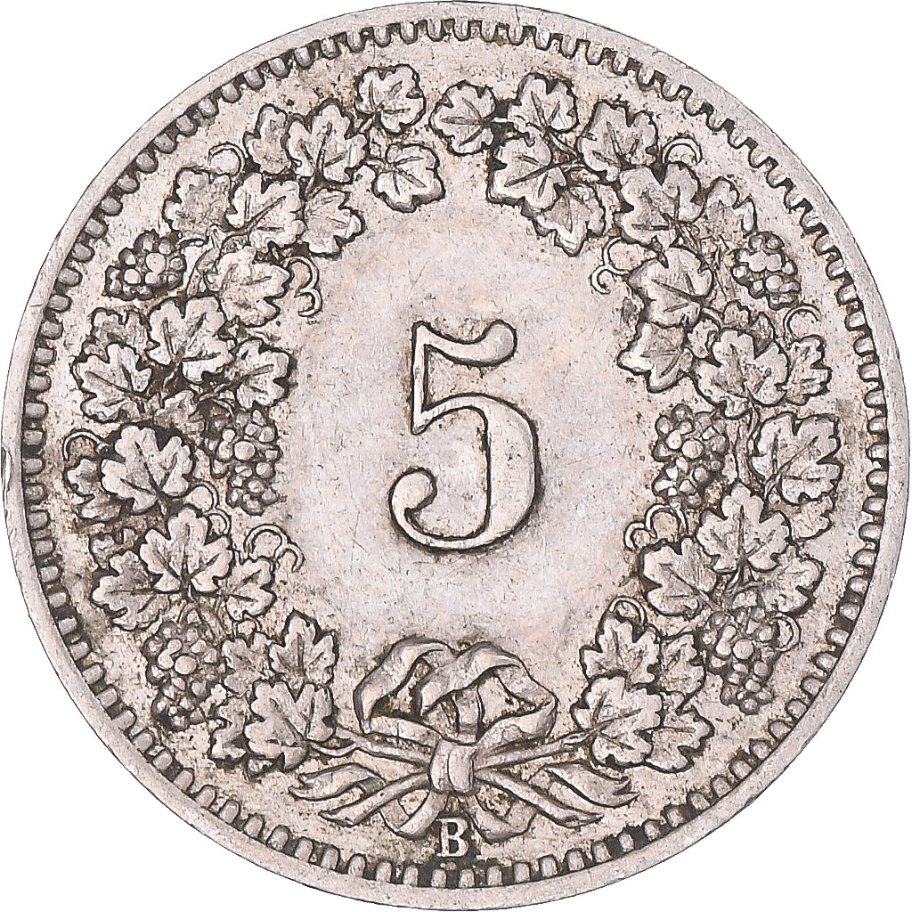 Monnaie, Suisse, 5 Rappen, 1907