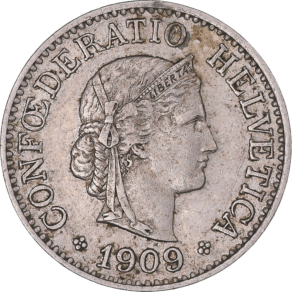 Monnaie, Suisse, 10 Rappen, 1909