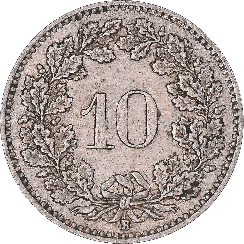 Monnaie, Suisse, 10 Rappen, 1909