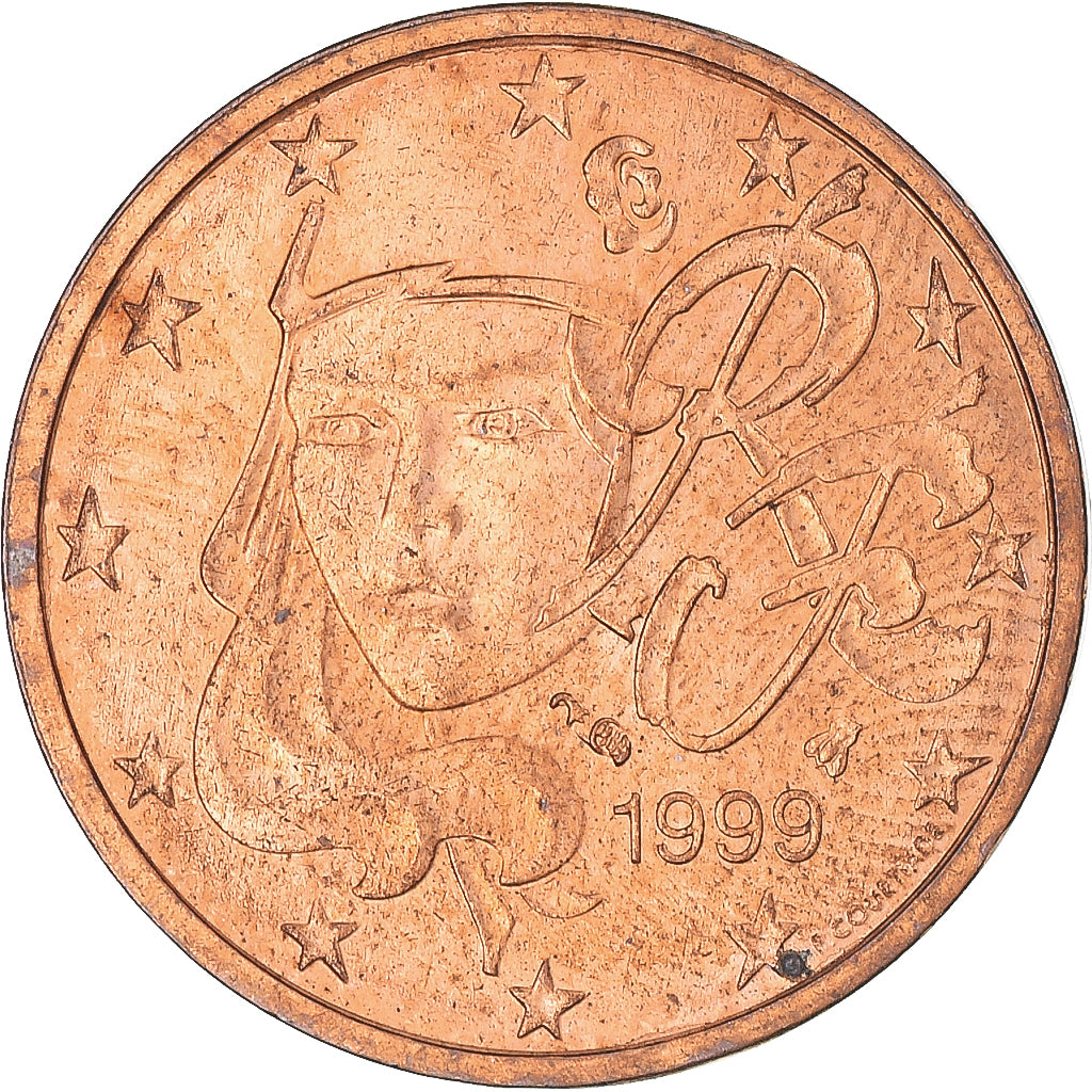 Moneda, Francia, 2 Euro Cent, 1999