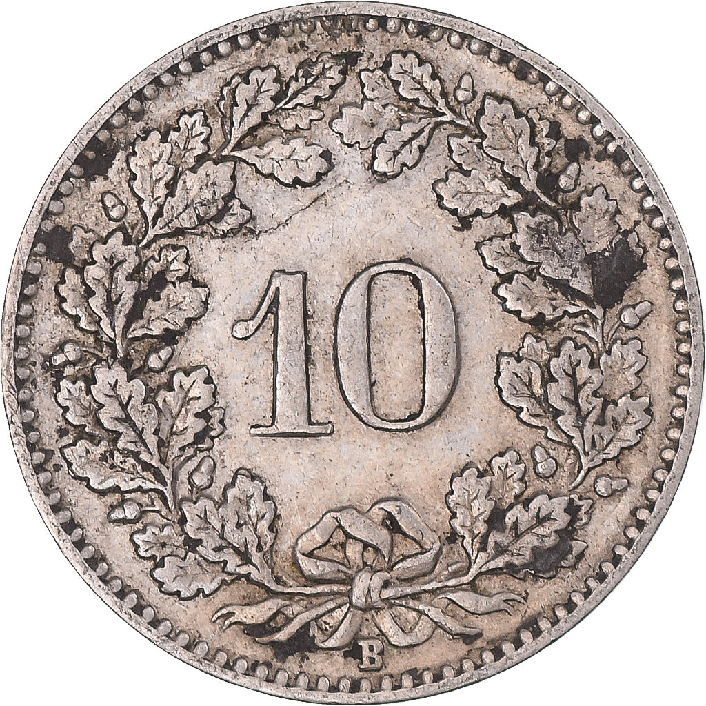 Monnaie, Suisse, 10 Rappen, 1912