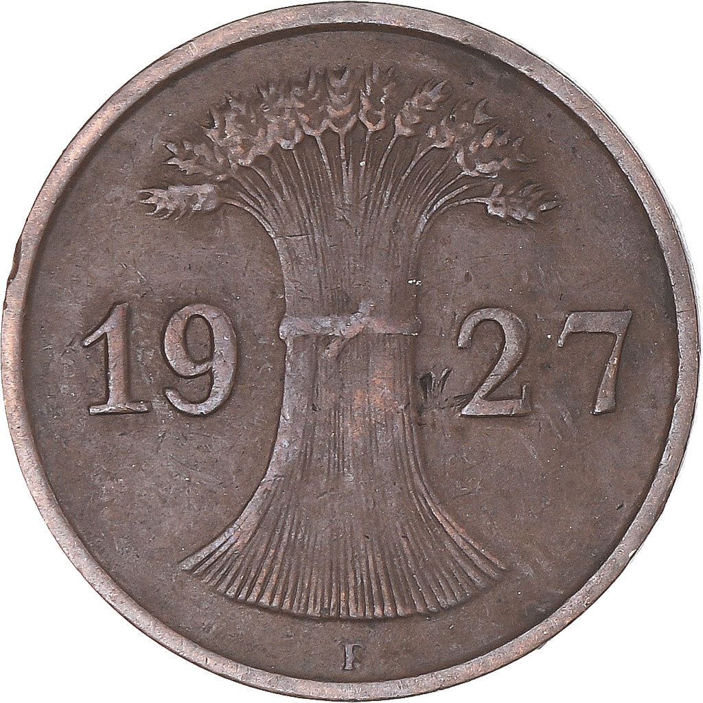 Moneta, Niemcy, Reichspfennig, 1927