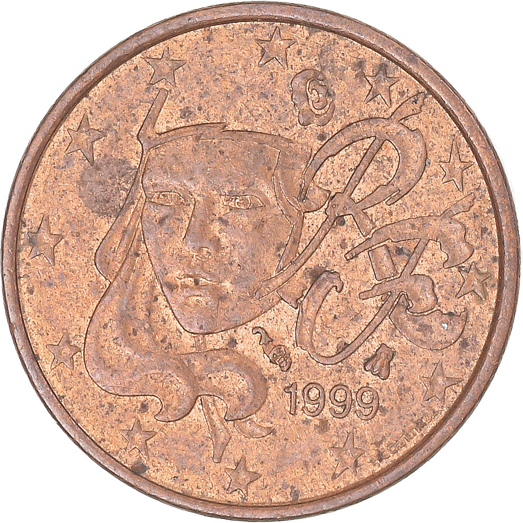 Coin, France, Euro Cent, 1999