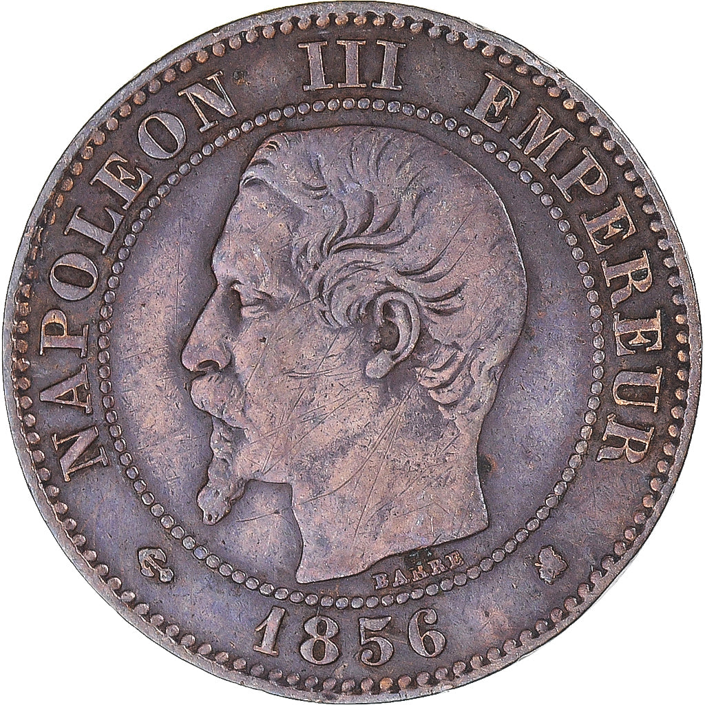Coin, France, 2 Centimes, 1856