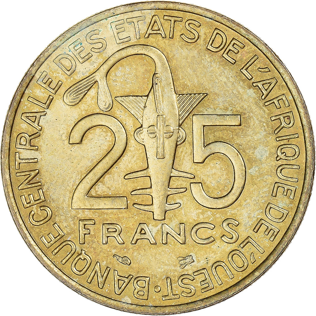 Coin, West African States, 25 Francs, 1999