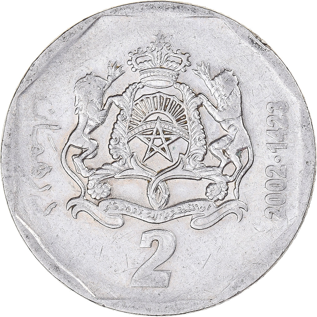 Coin, Morocco, 2 Dirhams, 2002