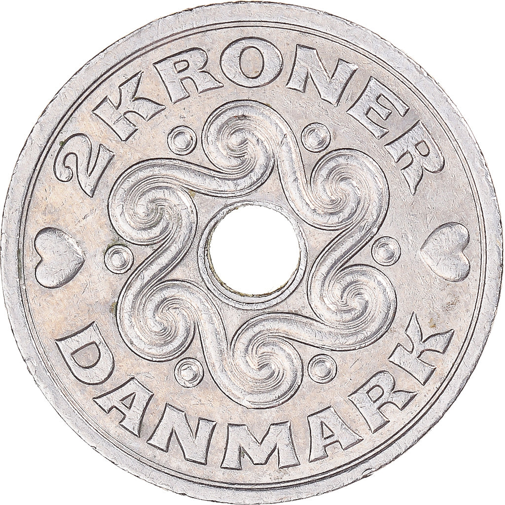 Moneta, Danimarca, 2 Kroner, 1994
