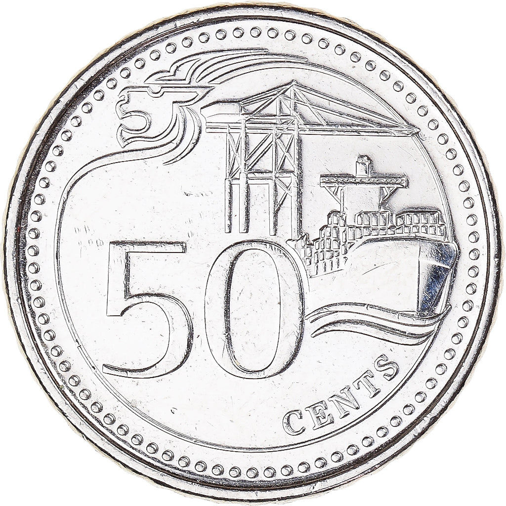 Münze, Singapur, 50 Cents, 2013