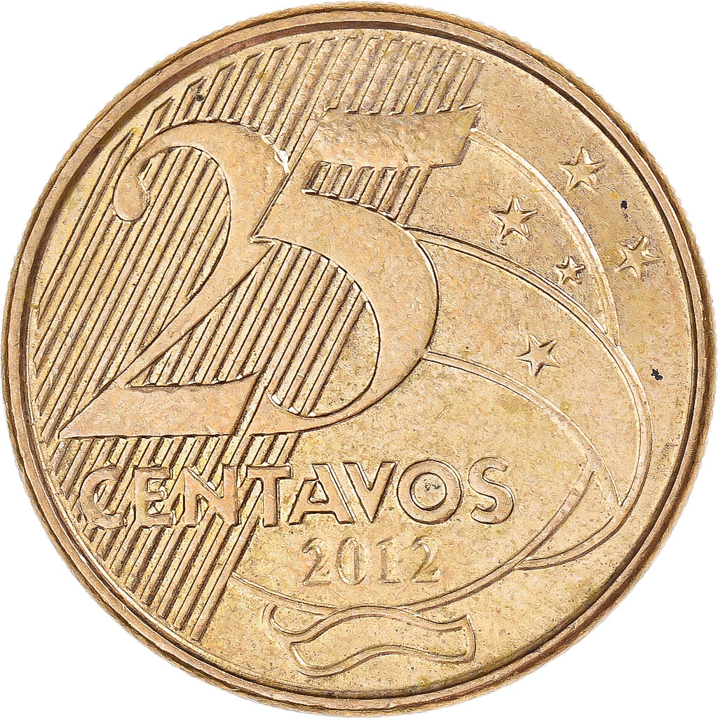 Moneta, Brazylia, 25 Centavos, 2012