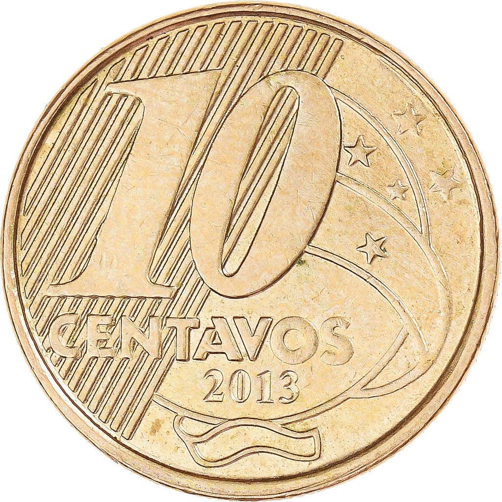 Moneta, Brasile, 10 Centavos, 2013