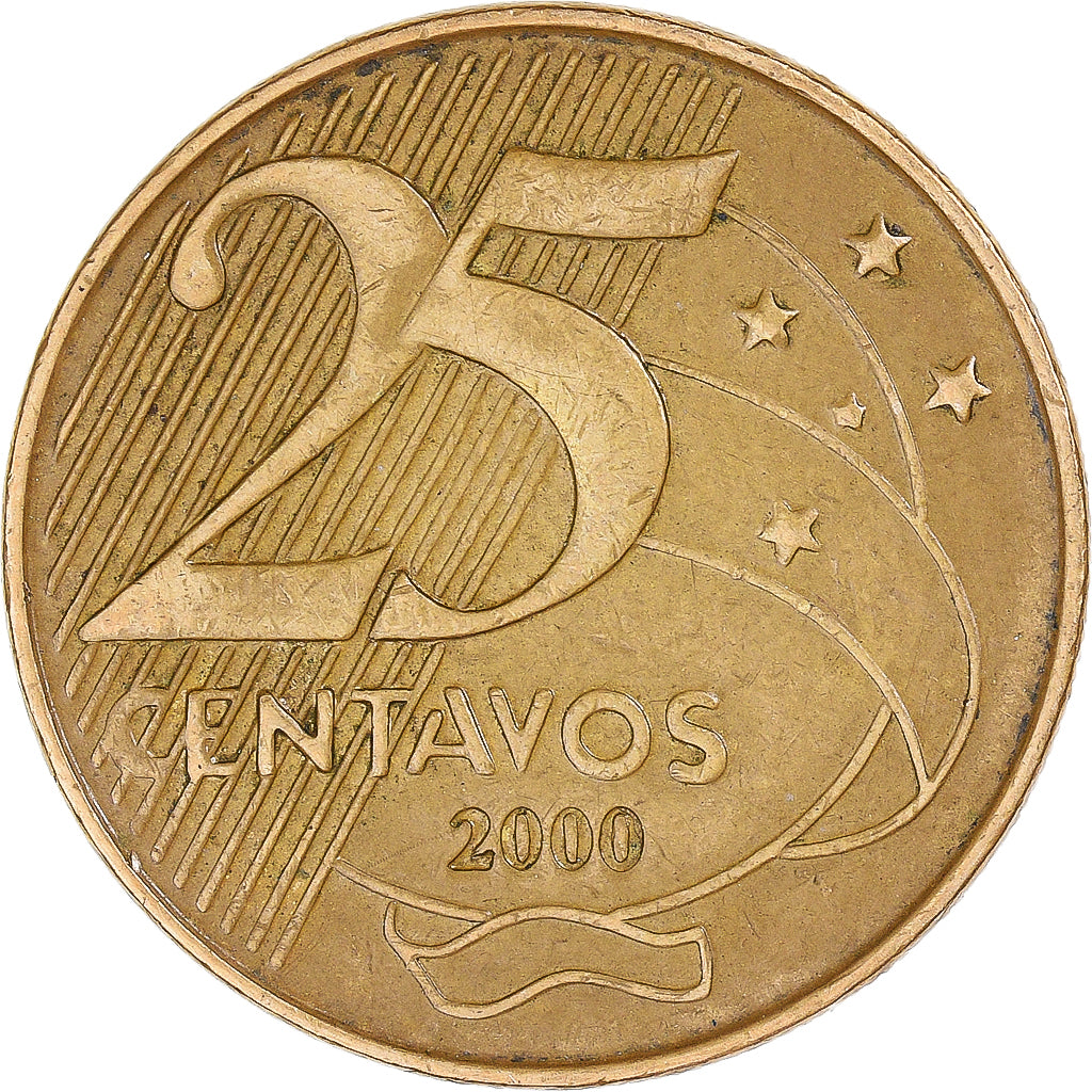 Moeda, Brasil, 25 Centavos, 2000