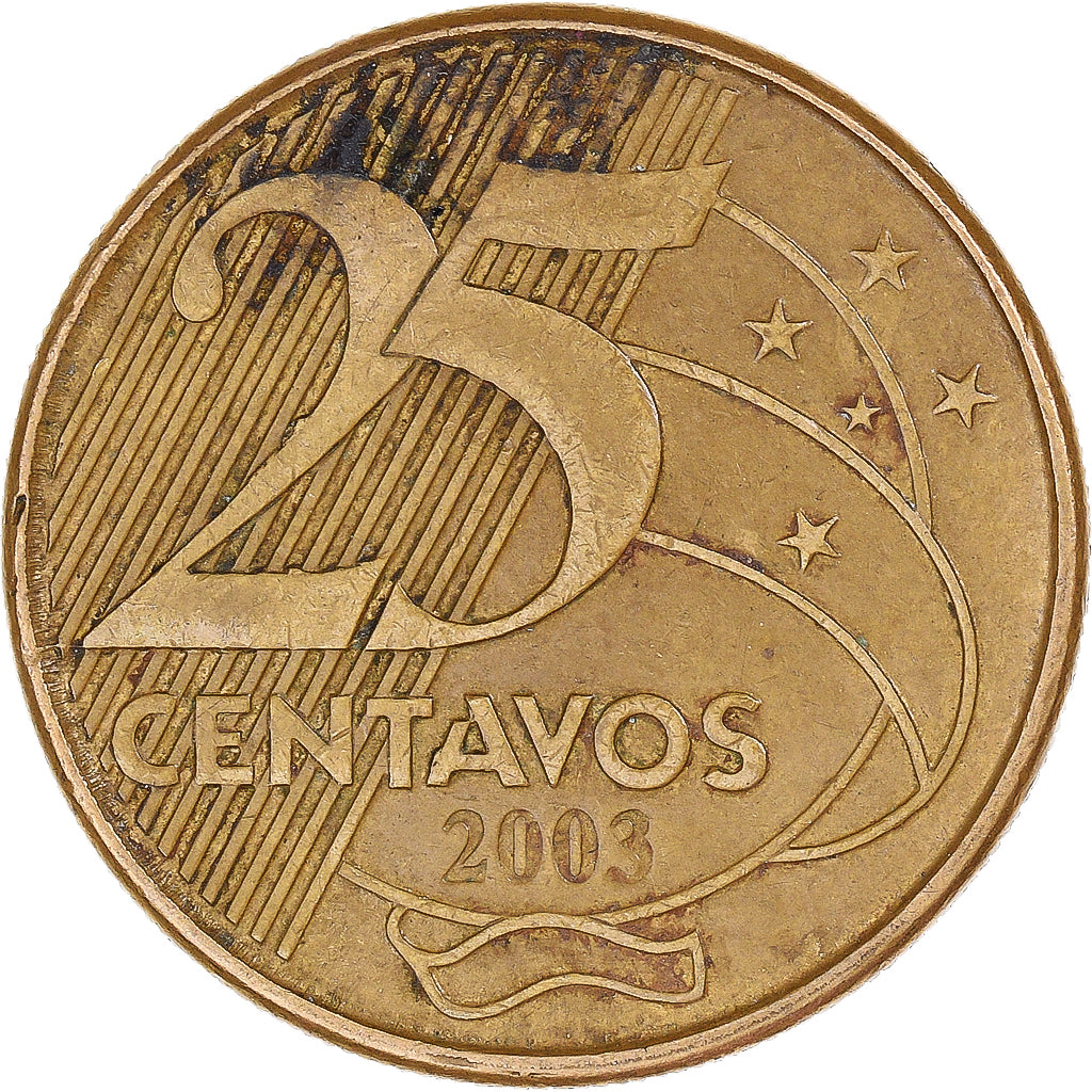 Monnaie, Brésil, 25 Centavos, 2003