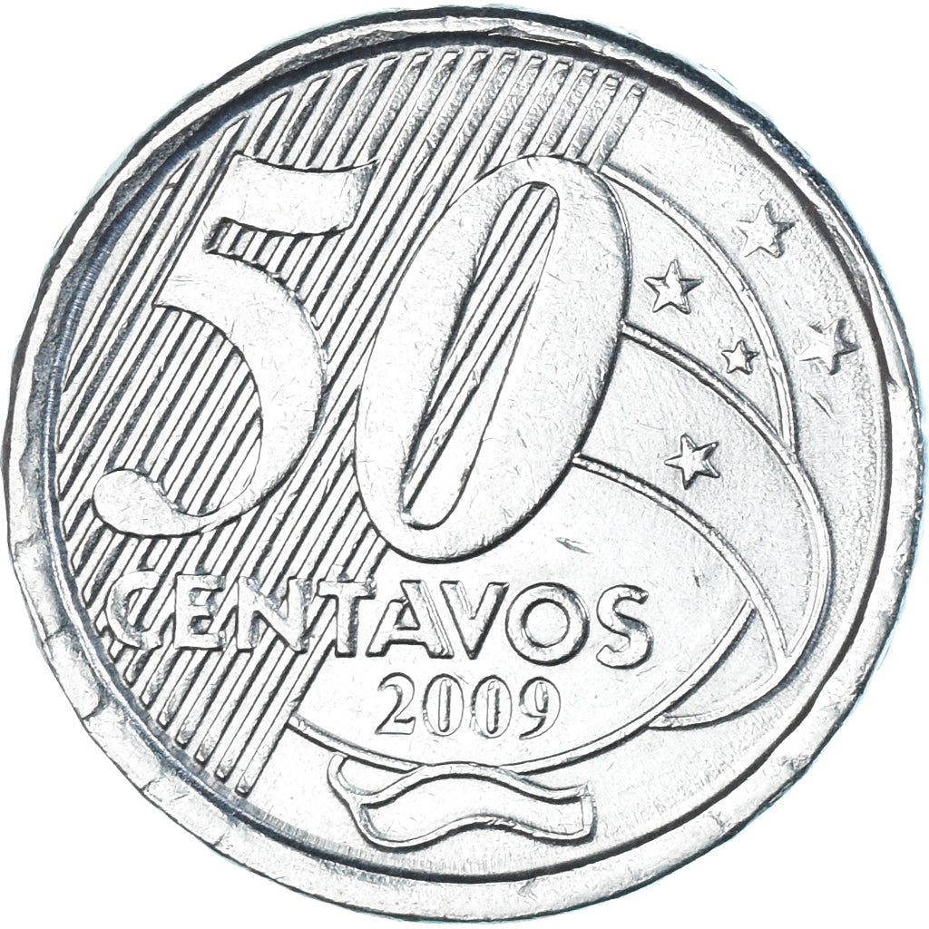 Moeda, Brasil, 50 Centavos, 2009