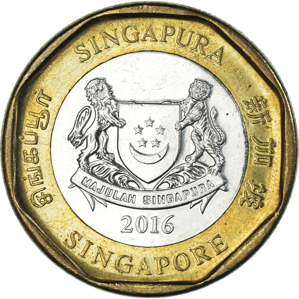 Munten, Singapur, Dollar, 2016