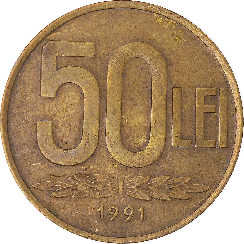Monnaie, Roumanie, 50 Lei, 1991