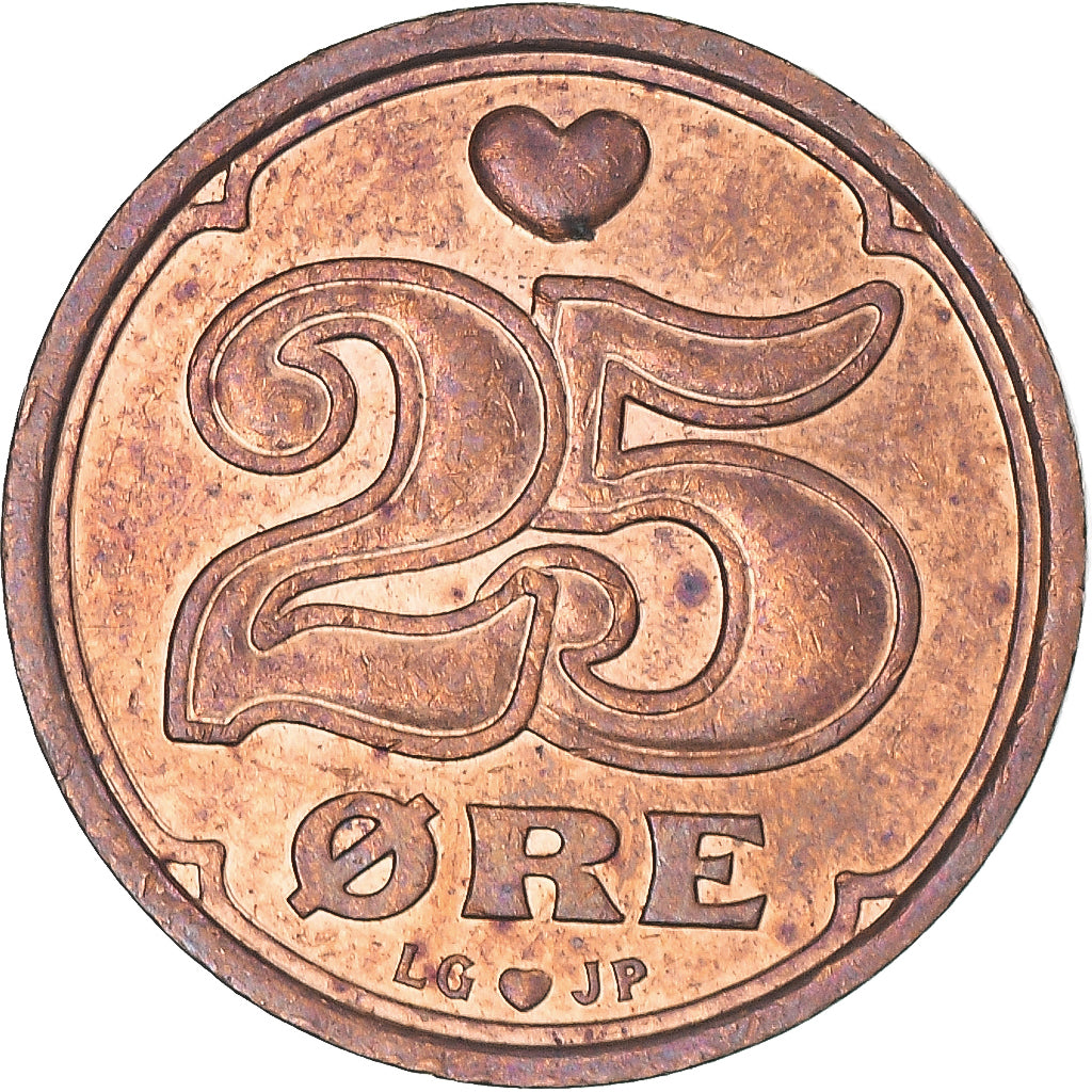Coin, Denmark, 25 Öre, 1999