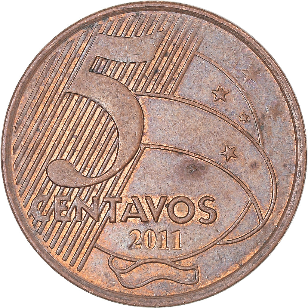 Moeda, Brasil, 5 Centavos, 2011