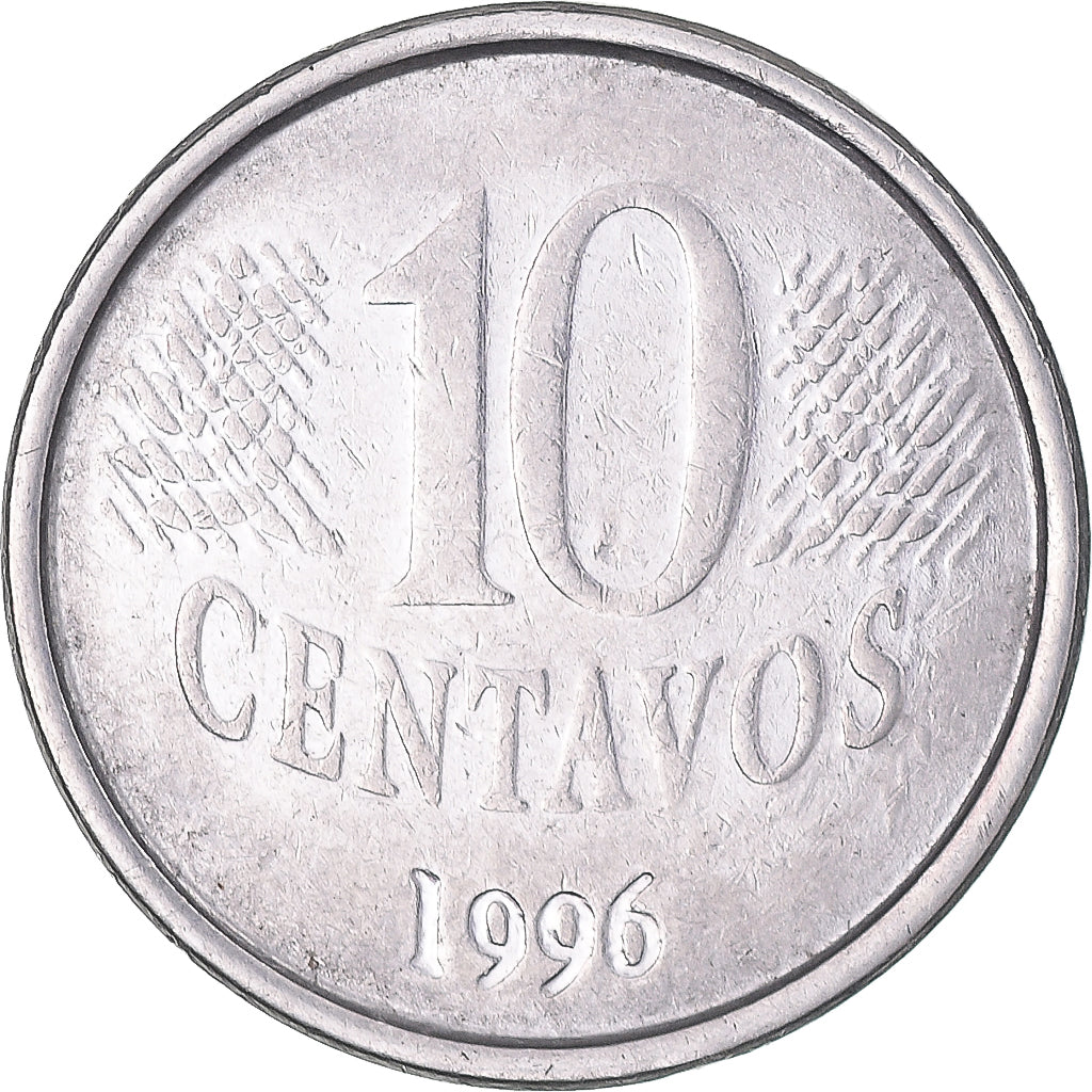 Münze, Brasilien, 10 Centavos, 1996