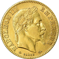 Moneda, Francia, Napoleon III, Napoléon III, 10 Francs, 1866, Paris, MBC+, Oro