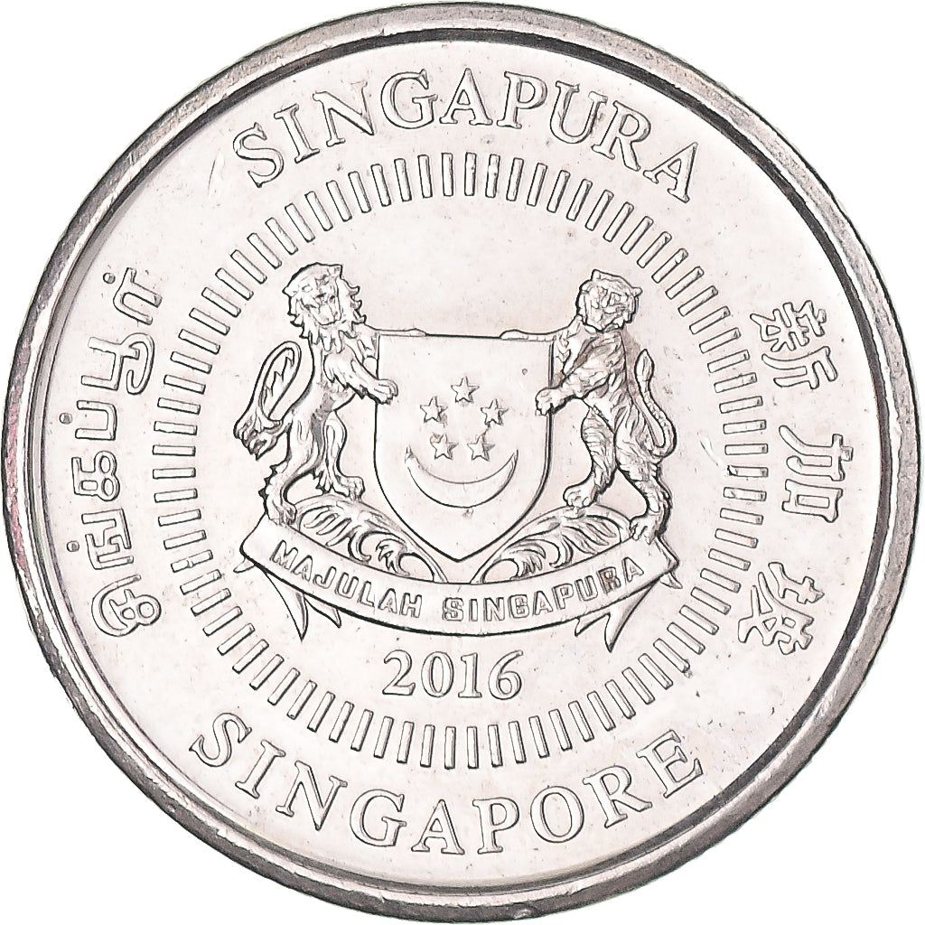 Munten, Singapur, 10 Cents, 2016