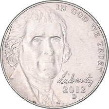 Coin, United States, 5 Cents, 2012