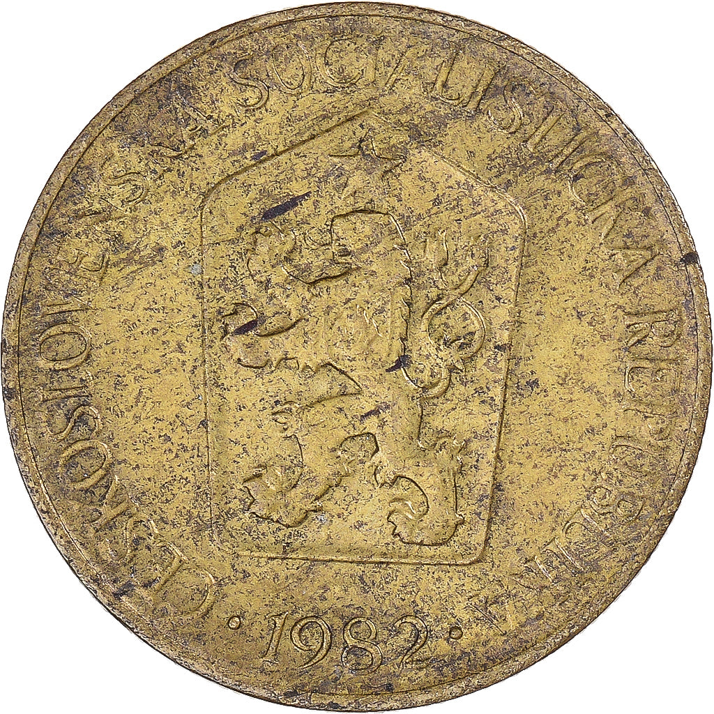 Coin, Czechoslovakia, Koruna, 1982