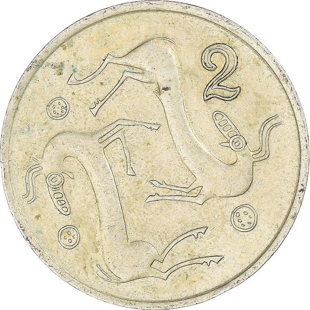 Moneda, Chipre, 2 Cents, 1985